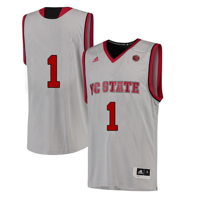 Men #1 Aislinn Konig NC State Wolfpack College Basketball Jerseys-White - Click Image to Close